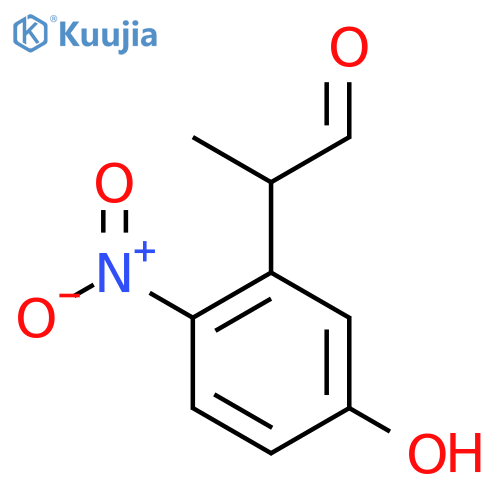 2-(5-Hydroxy-2-nitrophenyl)propanal structure