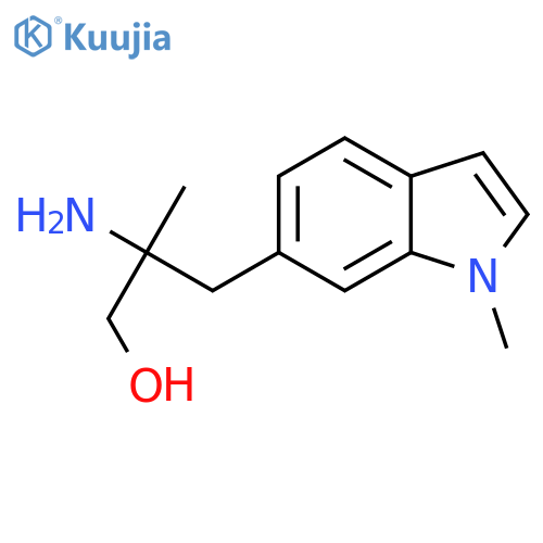 2-amino-2-methyl-3-(1-methyl-1H-indol-6-yl)propan-1-ol structure