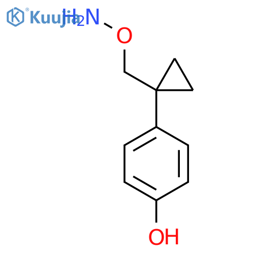 4-{1-(aminooxy)methylcyclopropyl}phenol structure