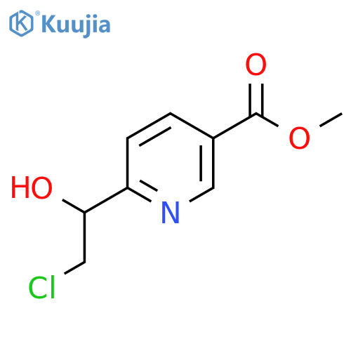 methyl 6-(2-chloro-1-hydroxyethyl)pyridine-3-carboxylate structure