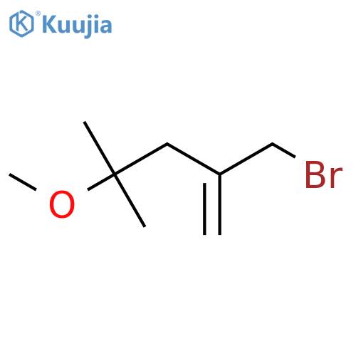 2-(bromomethyl)-4-methoxy-4-methylpent-1-ene structure