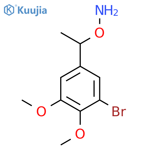 O-1-(3-bromo-4,5-dimethoxyphenyl)ethylhydroxylamine structure