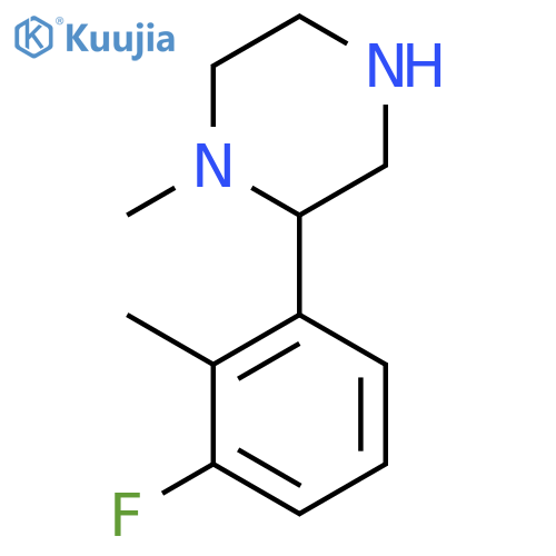 2-(3-fluoro-2-methylphenyl)-1-methylpiperazine structure