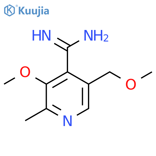 3-methoxy-5-(methoxymethyl)-2-methylpyridine-4-carboximidamide structure