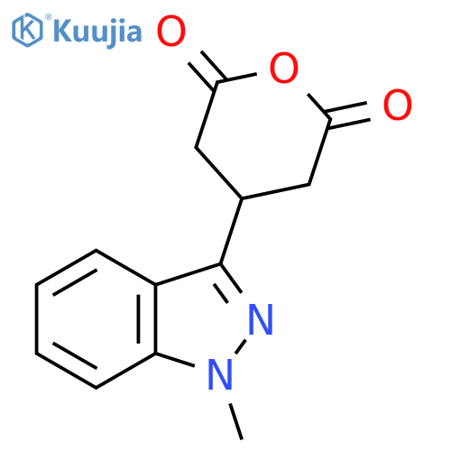 4-(1-methyl-1H-indazol-3-yl)oxane-2,6-dione structure
