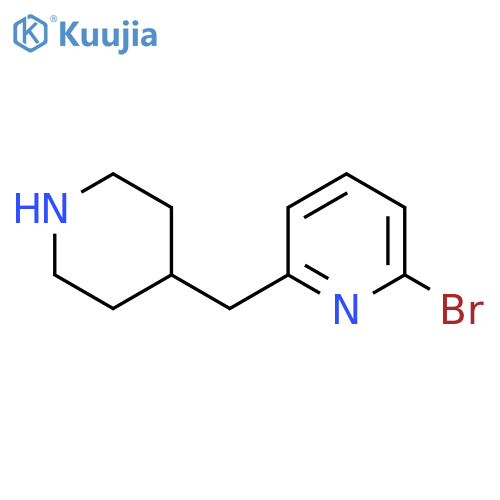 2-bromo-6-(piperidin-4-yl)methylpyridine structure