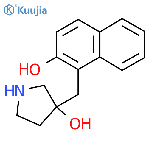3-(2-hydroxynaphthalen-1-yl)methylpyrrolidin-3-ol structure