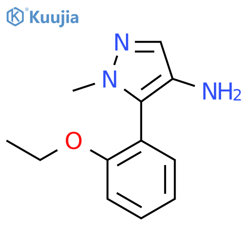 5-(2-ethoxyphenyl)-1-methyl-1H-pyrazol-4-amine structure
