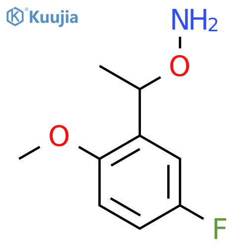 O-1-(5-fluoro-2-methoxyphenyl)ethylhydroxylamine structure