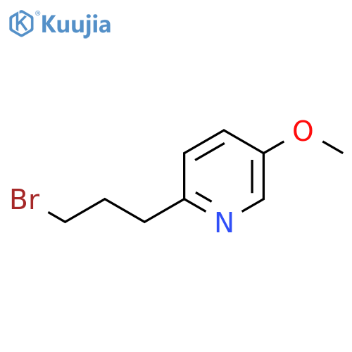 2-(3-bromopropyl)-5-methoxypyridine structure