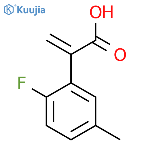 2-(2-fluoro-5-methylphenyl)prop-2-enoic acid structure