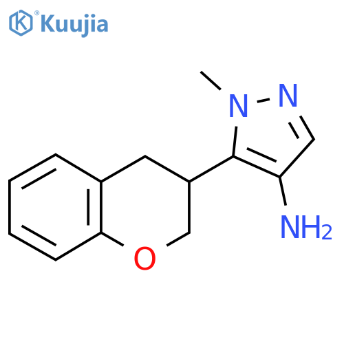 5-(3,4-dihydro-2H-1-benzopyran-3-yl)-1-methyl-1H-pyrazol-4-amine structure