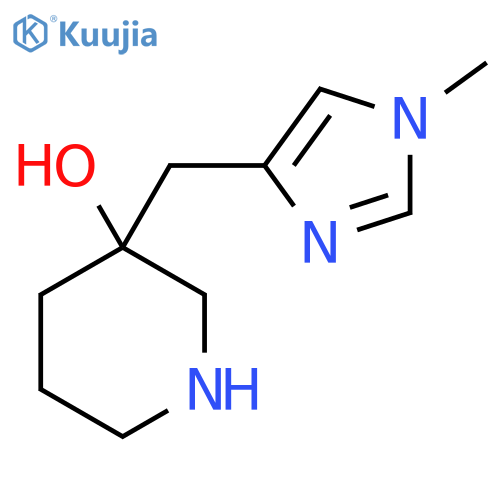 3-(1-methyl-1H-imidazol-4-yl)methylpiperidin-3-ol structure