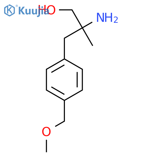 2-amino-3-4-(methoxymethyl)phenyl-2-methylpropan-1-ol structure