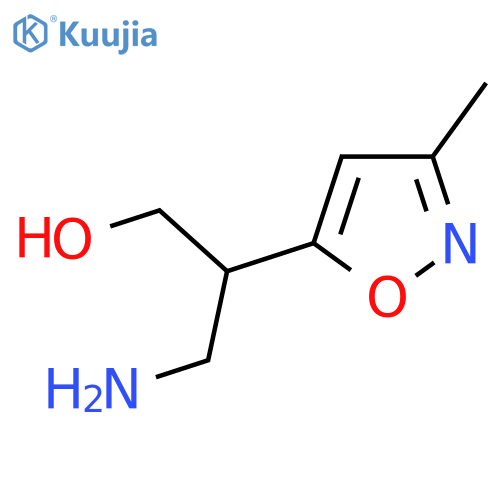3-amino-2-(3-methyl-1,2-oxazol-5-yl)propan-1-ol structure
