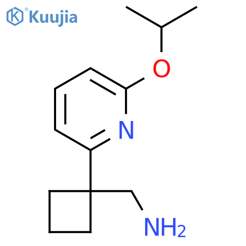 {1-6-(propan-2-yloxy)pyridin-2-ylcyclobutyl}methanamine structure