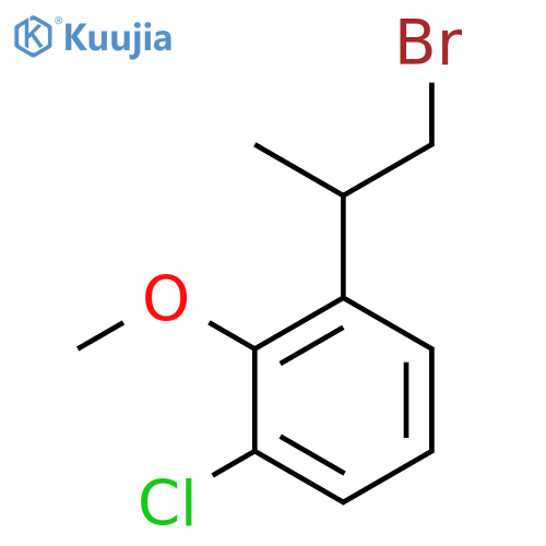 1-(1-bromopropan-2-yl)-3-chloro-2-methoxybenzene structure