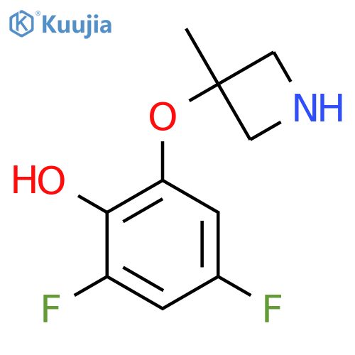 2,4-difluoro-6-(3-methylazetidin-3-yl)oxyphenol structure
