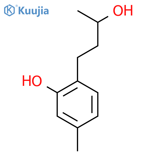 2-(3-hydroxybutyl)-5-methylphenol structure