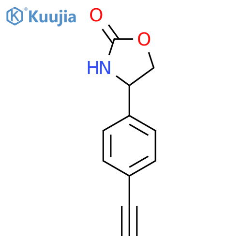 4-(4-ethynylphenyl)-1,3-oxazolidin-2-one structure