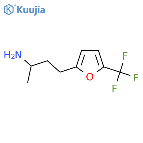 4-5-(trifluoromethyl)furan-2-ylbutan-2-amine structure