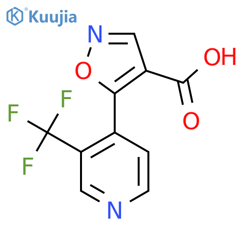5-3-(trifluoromethyl)pyridin-4-yl-1,2-oxazole-4-carboxylic acid structure