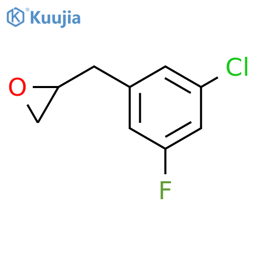 2-(3-chloro-5-fluorophenyl)methyloxirane structure