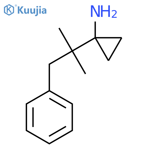 1-(2-methyl-1-phenylpropan-2-yl)cyclopropan-1-amine structure