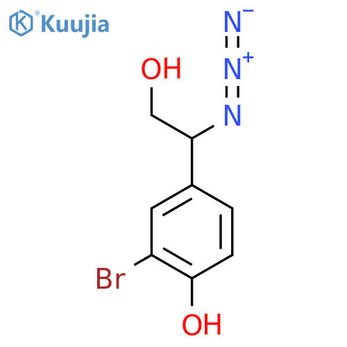 4-(1-Azido-2-hydroxyethyl)-2-bromophenol structure