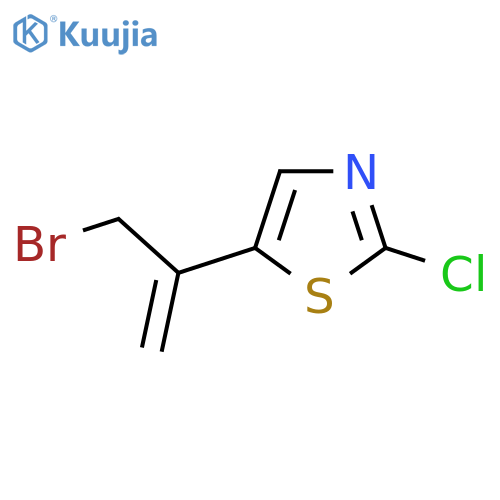 5-(3-bromoprop-1-en-2-yl)-2-chloro-1,3-thiazole structure