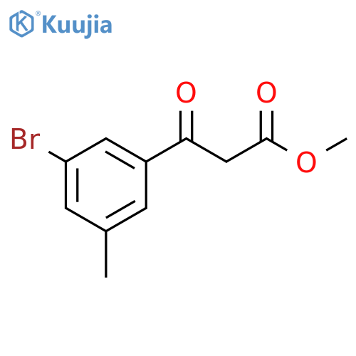 methyl 3-(3-bromo-5-methylphenyl)-3-oxopropanoate structure