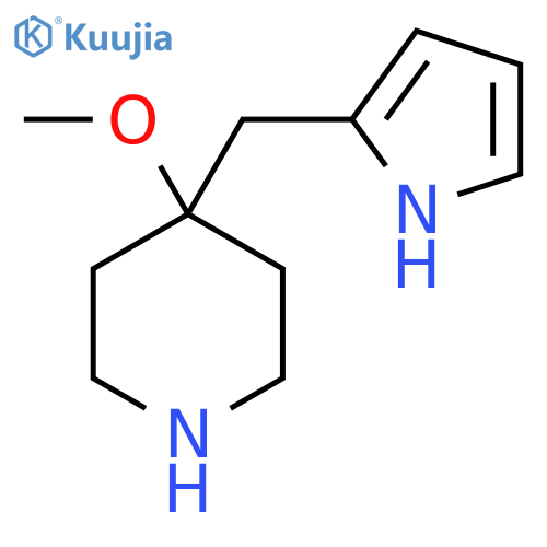 4-methoxy-4-(1H-pyrrol-2-yl)methylpiperidine structure