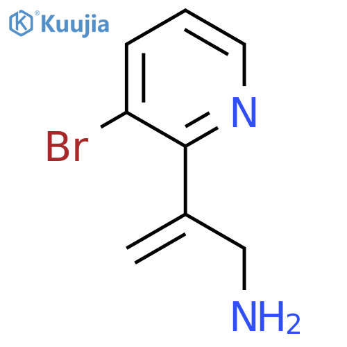 2-(3-Bromopyridin-2-yl)prop-2-en-1-amine structure