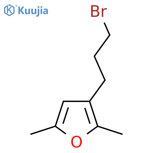 3-(3-bromopropyl)-2,5-dimethylfuran structure