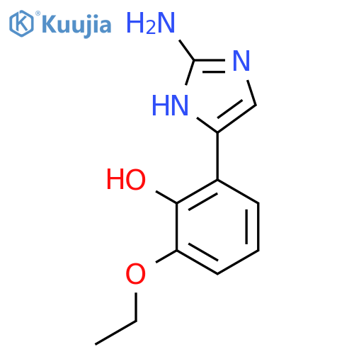 2-(2-amino-1H-imidazol-5-yl)-6-ethoxyphenol structure
