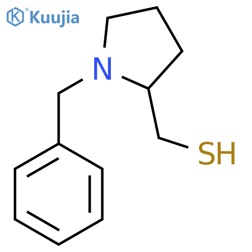 (1-benzylpyrrolidin-2-yl)methanethiol structure