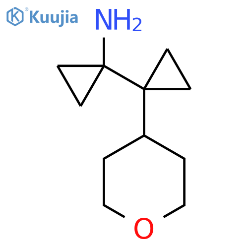 1-1-(oxan-4-yl)cyclopropylcyclopropan-1-amine structure