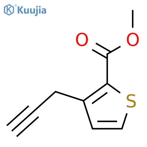methyl 3-(prop-2-yn-1-yl)thiophene-2-carboxylate structure