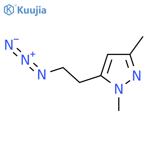 5-(2-azidoethyl)-1,3-dimethyl-1H-pyrazole structure