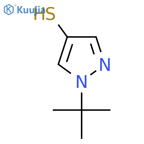 1-tert-butyl-1H-pyrazole-4-thiol structure