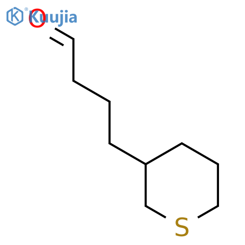 4-(thian-3-yl)butanal structure