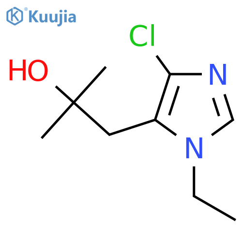 1-(4-chloro-1-ethyl-1H-imidazol-5-yl)-2-methylpropan-2-ol structure