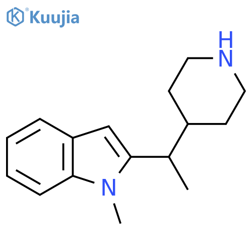 1-methyl-2-1-(piperidin-4-yl)ethyl-1H-indole structure