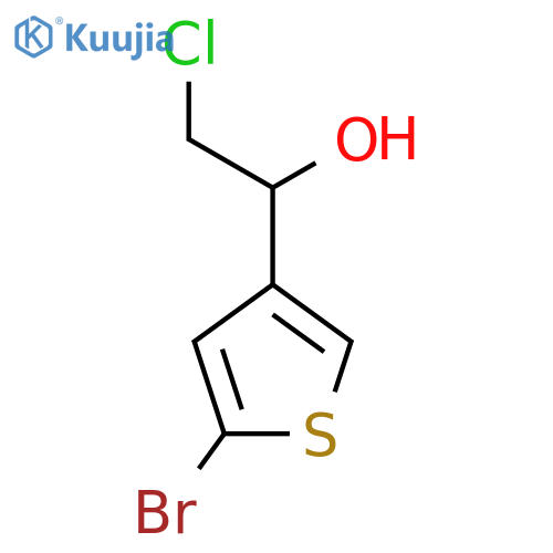 1-(5-bromothiophen-3-yl)-2-chloroethan-1-ol structure
