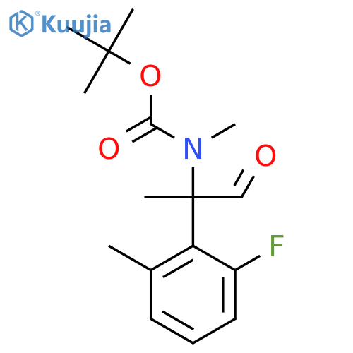 tert-butyl N-2-(2-fluoro-6-methylphenyl)-1-oxopropan-2-yl-N-methylcarbamate structure
