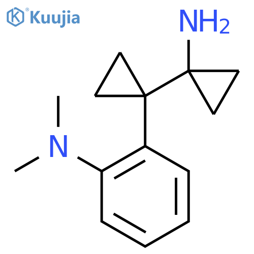 2-1-(1-aminocyclopropyl)cyclopropyl-N,N-dimethylaniline structure