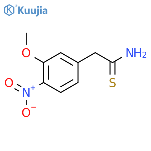 2-(3-methoxy-4-nitrophenyl)ethanethioamide structure