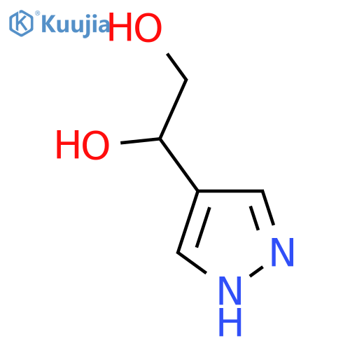 1-(1H-pyrazol-4-yl)ethane-1,2-diol structure