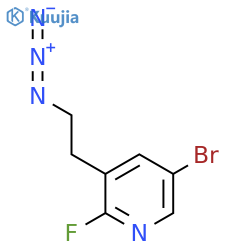 3-(2-azidoethyl)-5-bromo-2-fluoropyridine structure