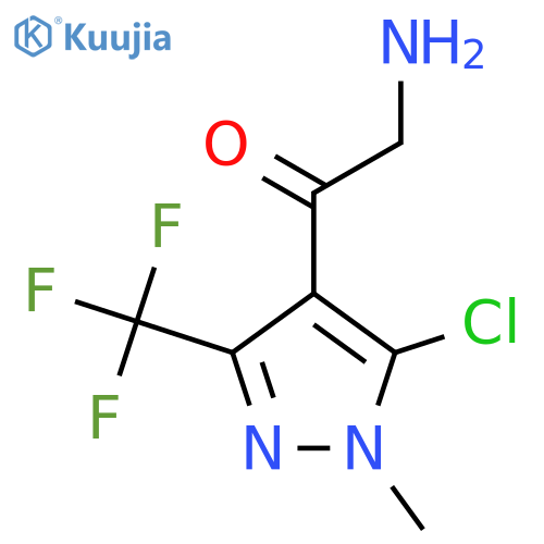 2-amino-1-[5-chloro-1-methyl-3-(trifluoromethyl)-1H-pyrazol-4-yl]ethan-1-one structure